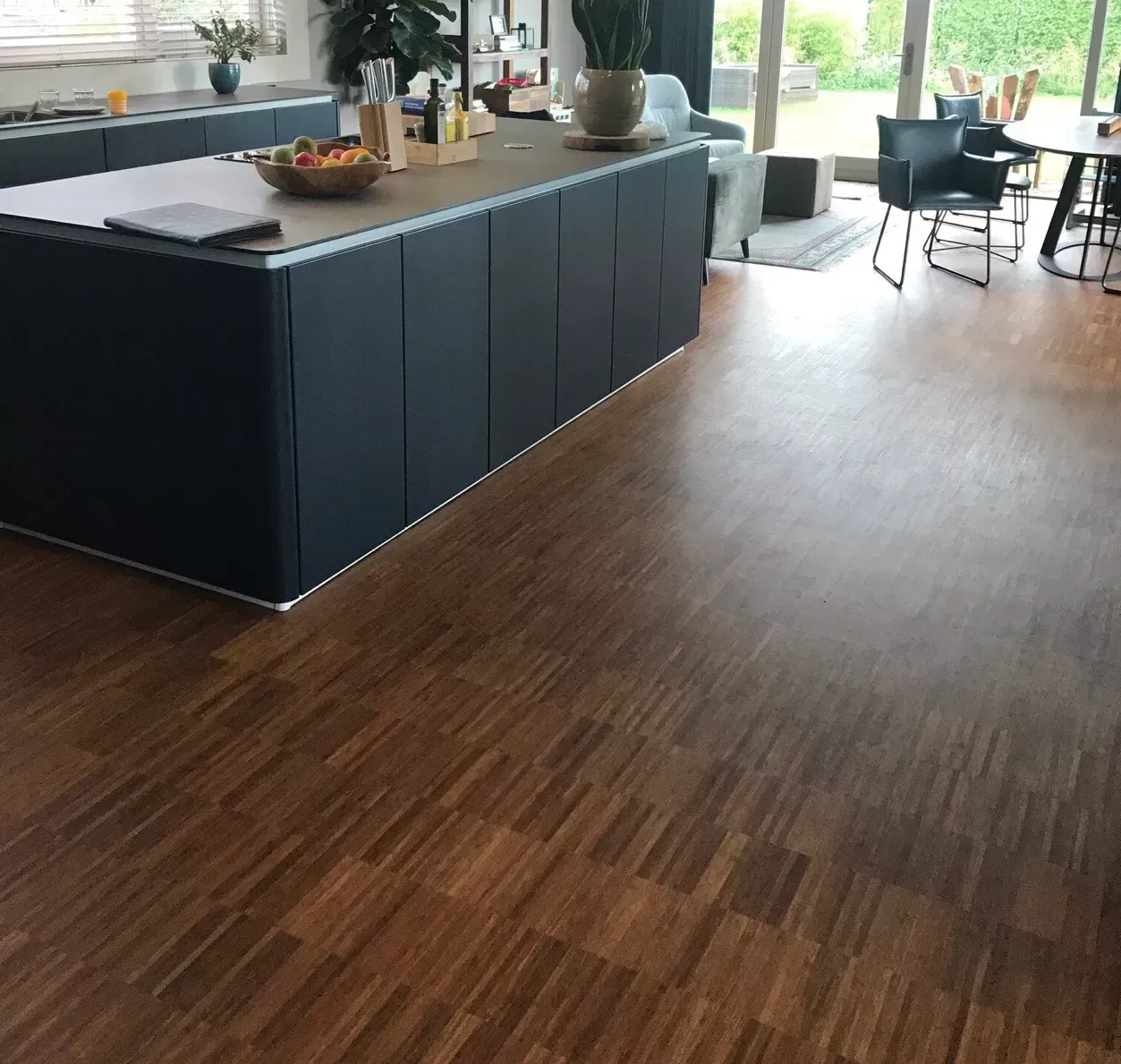 Bamboe parket in keuken