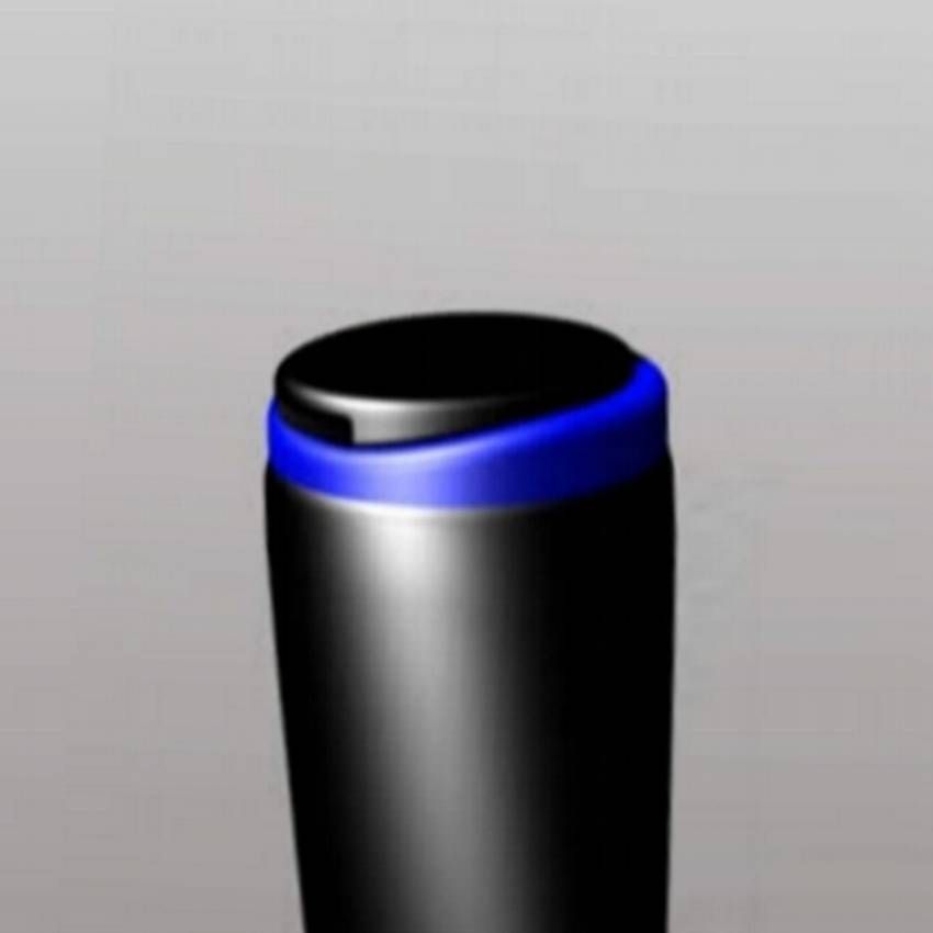 Rendering di  tappo flip top di design di forma tonda, basso
