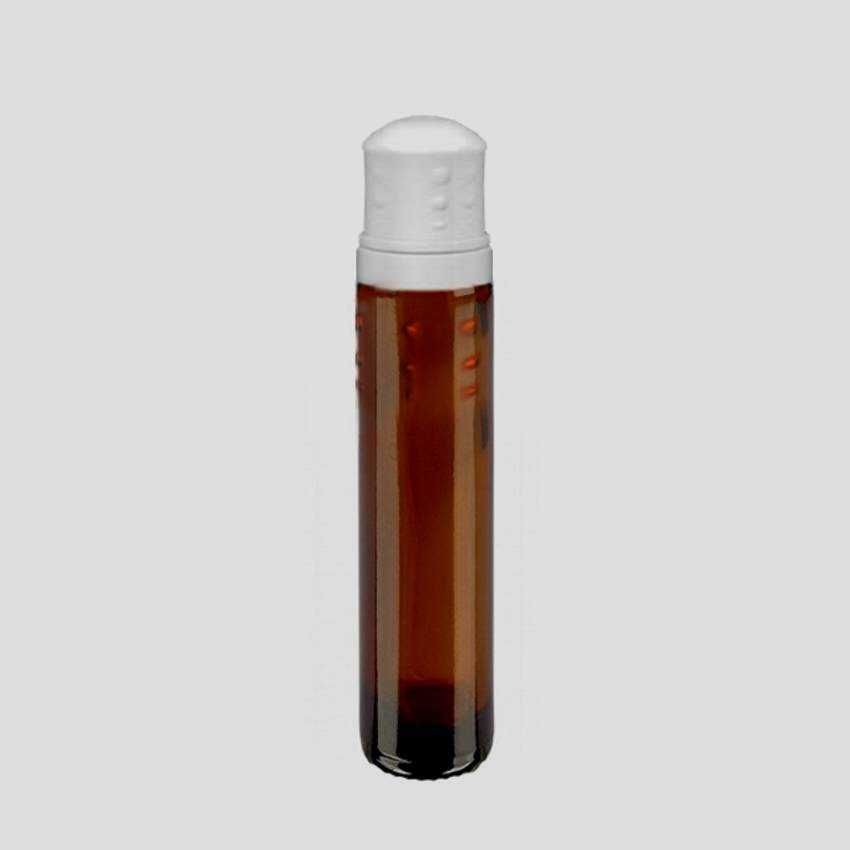 foto di flaconcino di design in HDPE per sostanze farmaceutiche nutrizionali