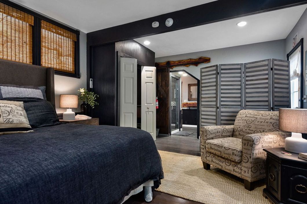 modern cottage interior bedroom