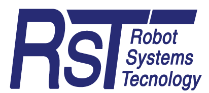 Logo blu: RST con testo 