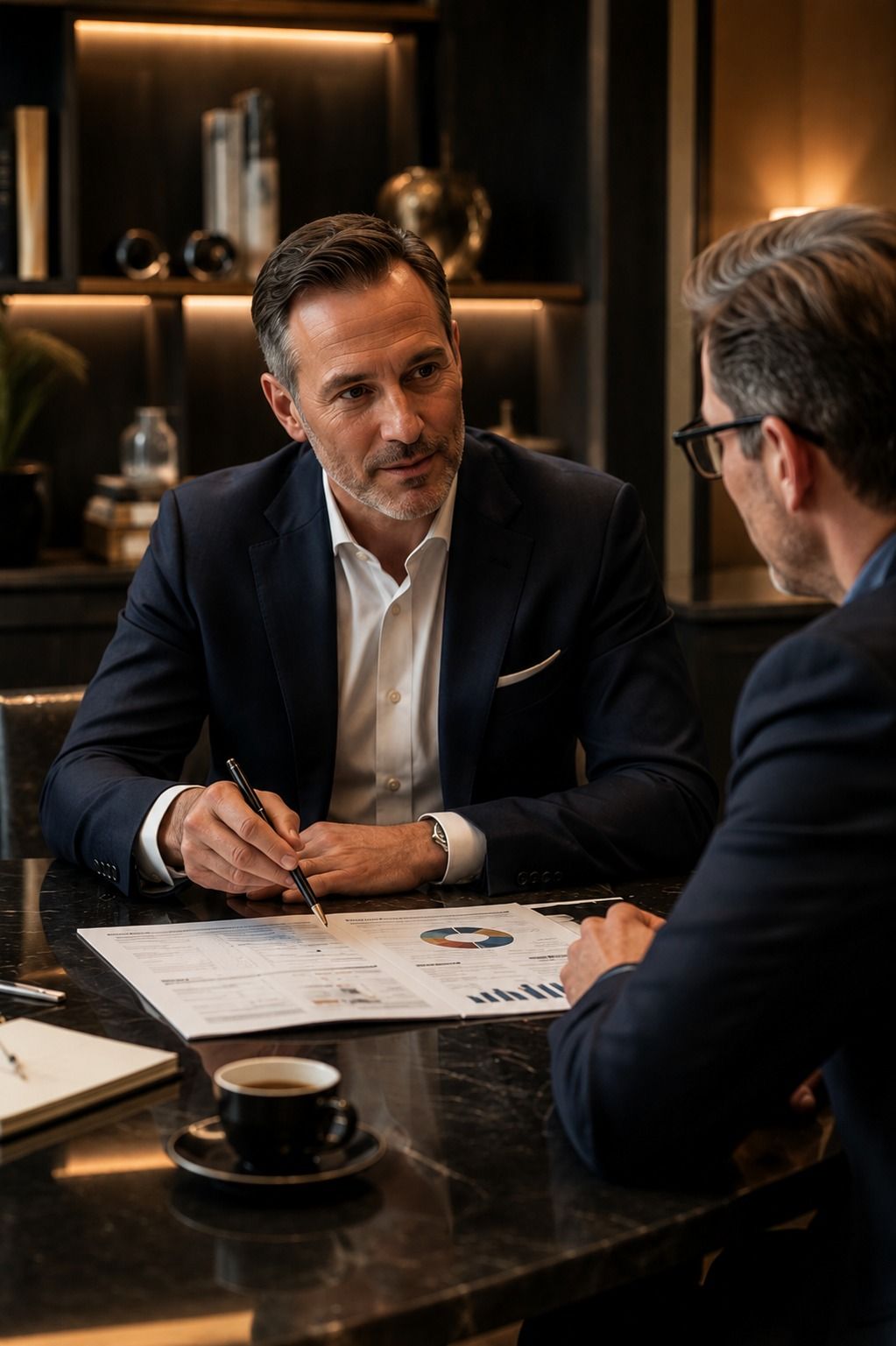 Company director receiving independent financial advice on pensions, investments, tax-efficient extraction and long-term wealth planning.