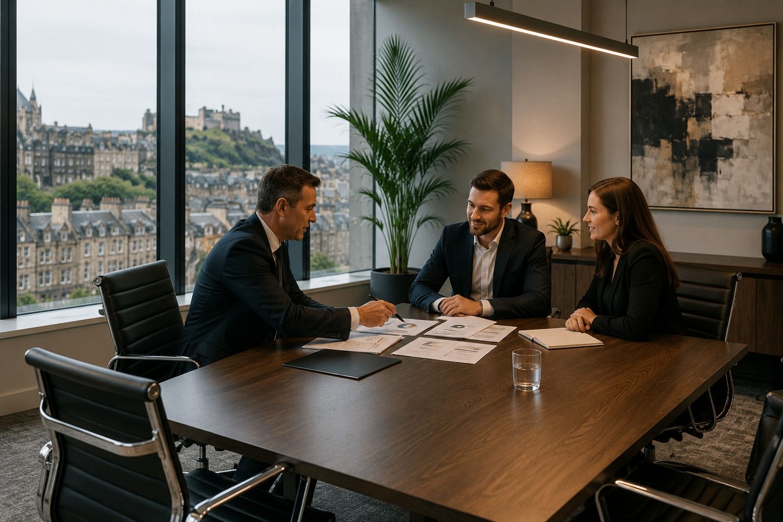 EWS Chartered financial planners providing pension advice for clients in Edinburgh