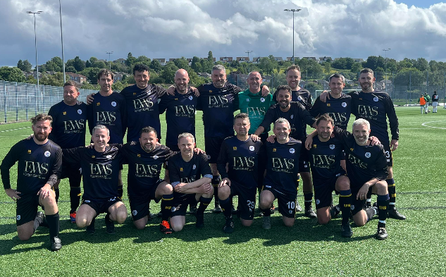 Langside Football Club shirt sponsorship supported by Executive Wealth Services