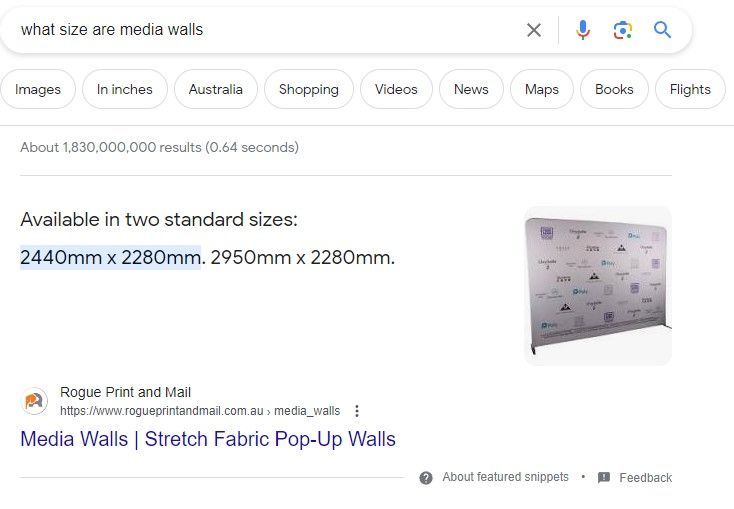 Question Featured Snippet Example
