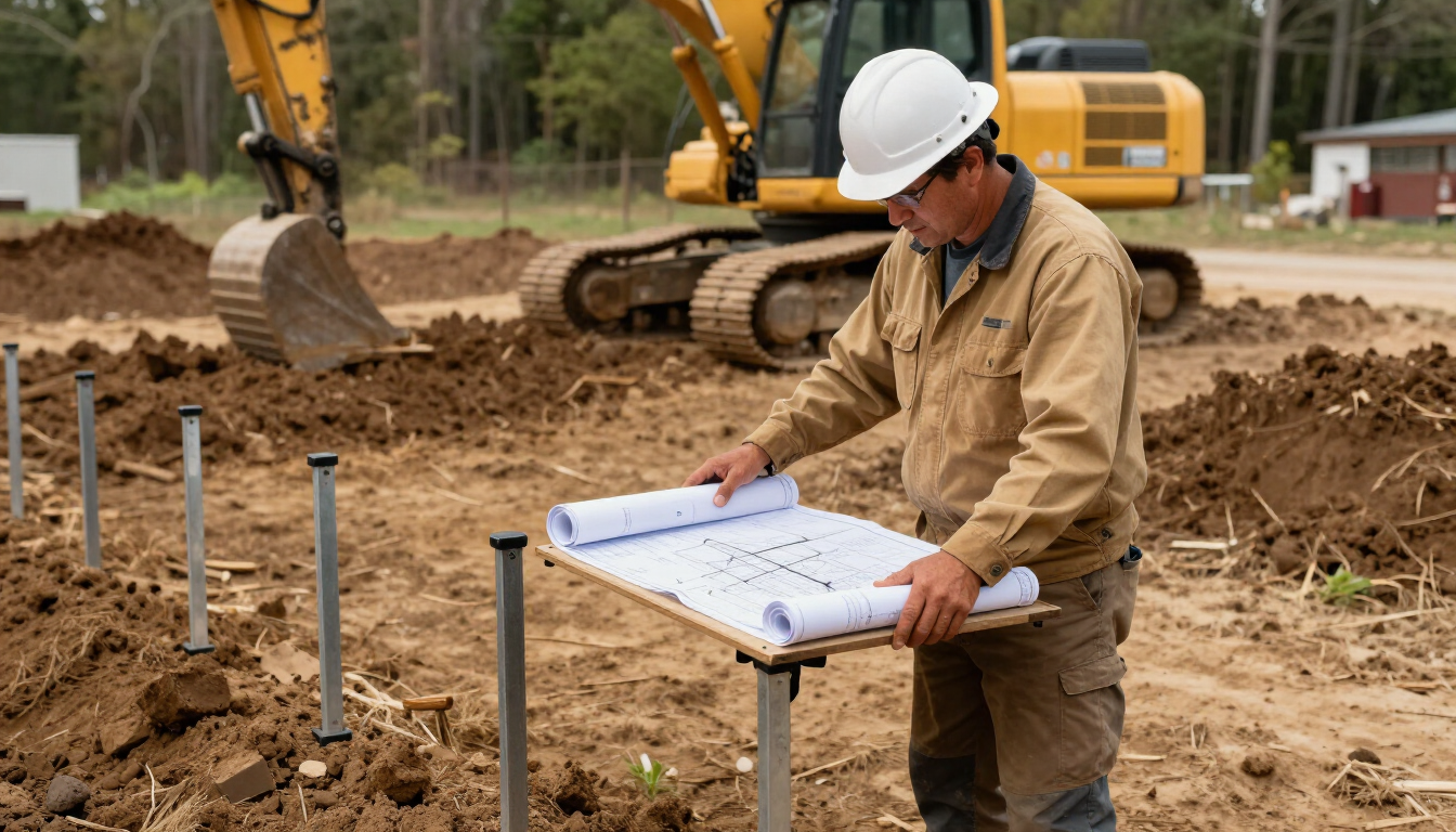 Excavation contractor preparing a Southern Maryland job site