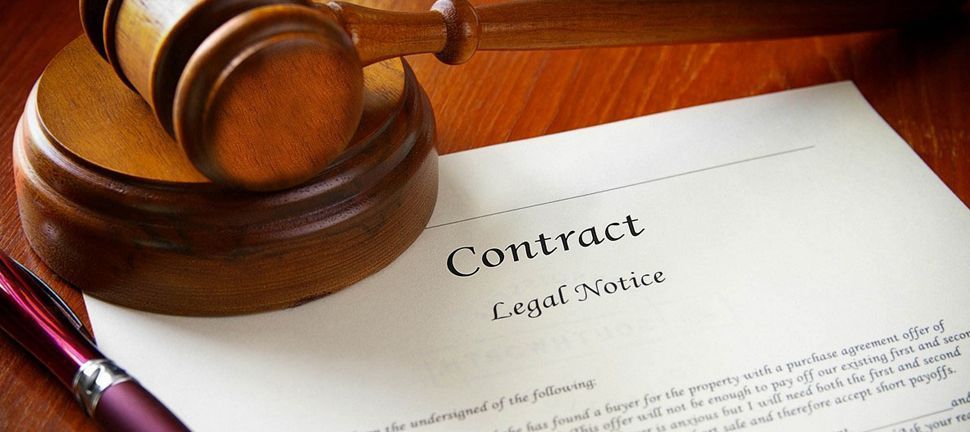legal documents ready for courier delivery from a law firm
