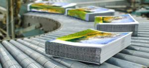 stacks of print materials for courier delivery