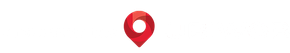 A red pin is floating in the air on a white background.