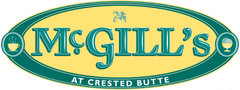 A green and yellow logo for mcgill 's at crested butte