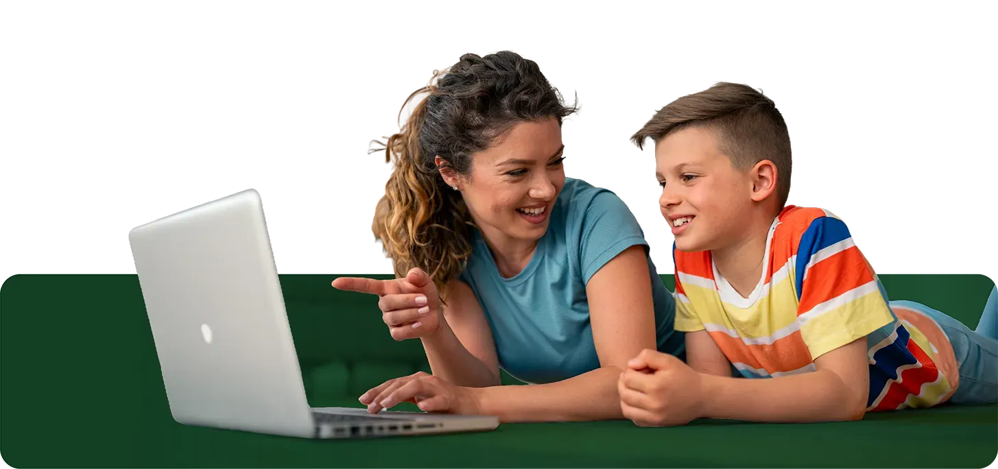 Camp mom and child discuss camp to ease tension, answer questions, and boost confidence.