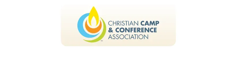 Logo for Christian Camp & Conference Association with a flame and blue, orange, and green shapes.