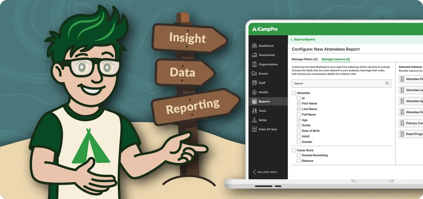 Camp Insights - Flexible Report Tool for Summer Camp Leaders