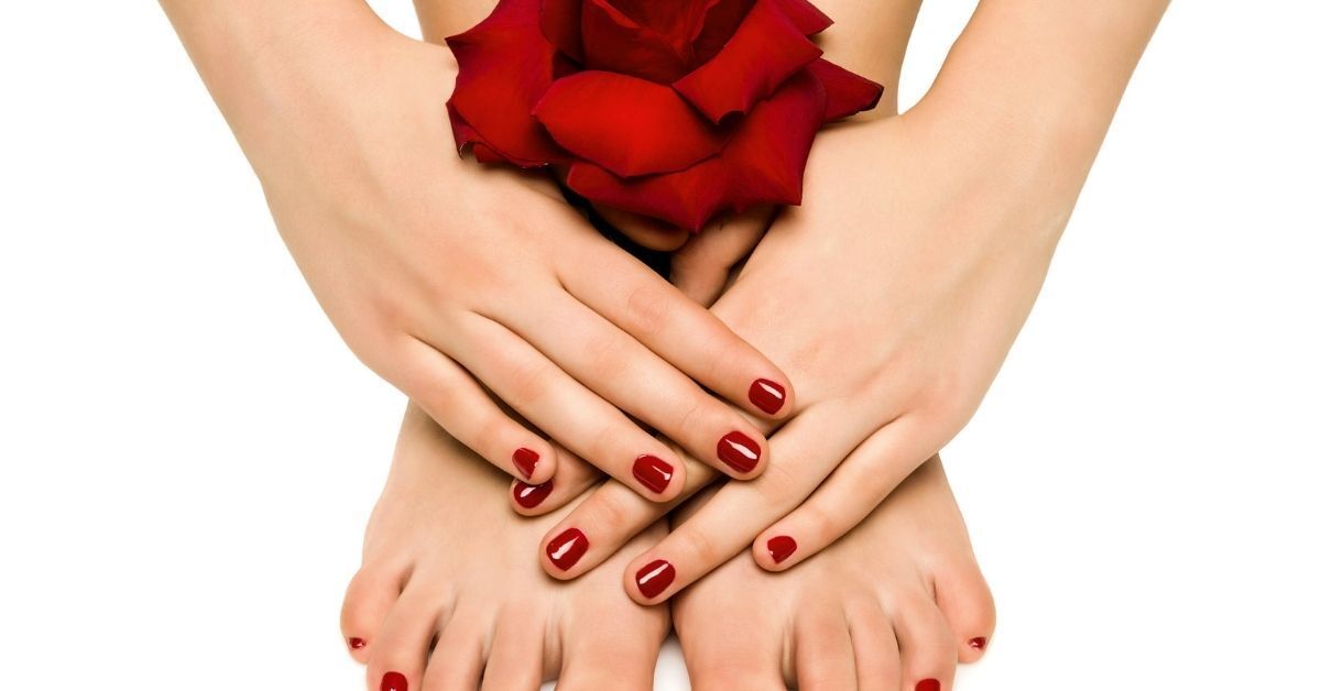 nice pedicure feet