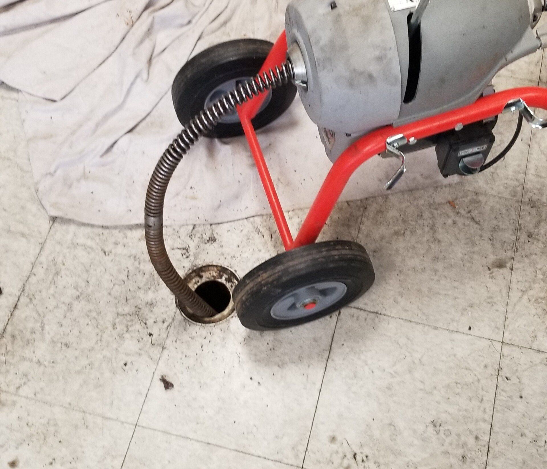rodding a mainline sewer in Schaumburg