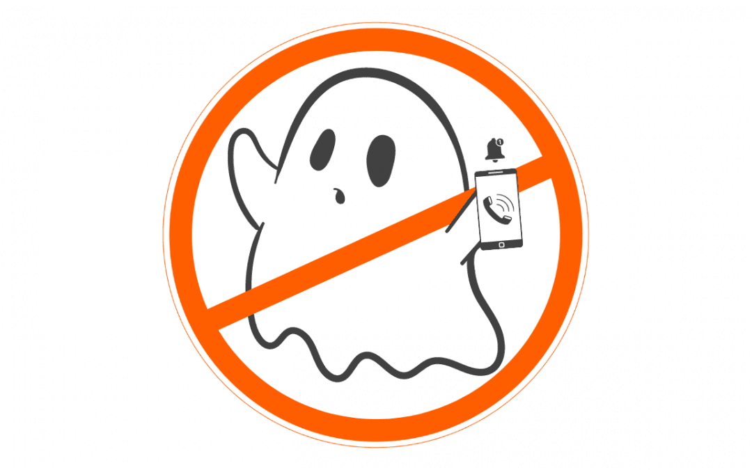 Ghost with a bottle inside an orange
