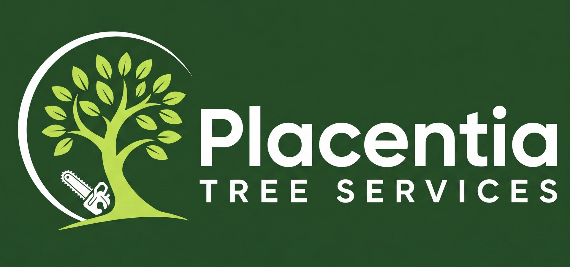 Placentia Tree Service logo with a green tree icon, gray accent, and clean professional branding.