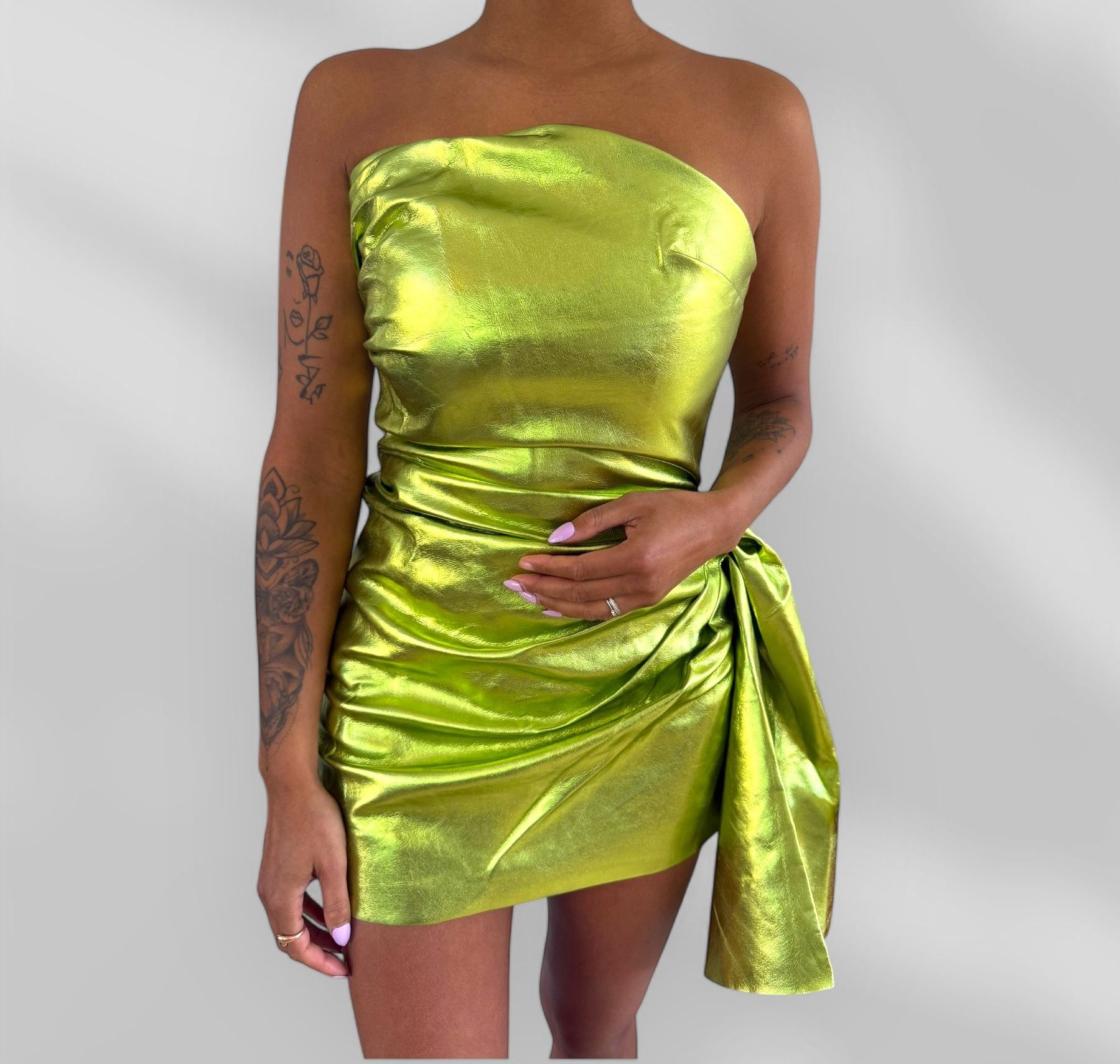 Strapless cocktailjurk