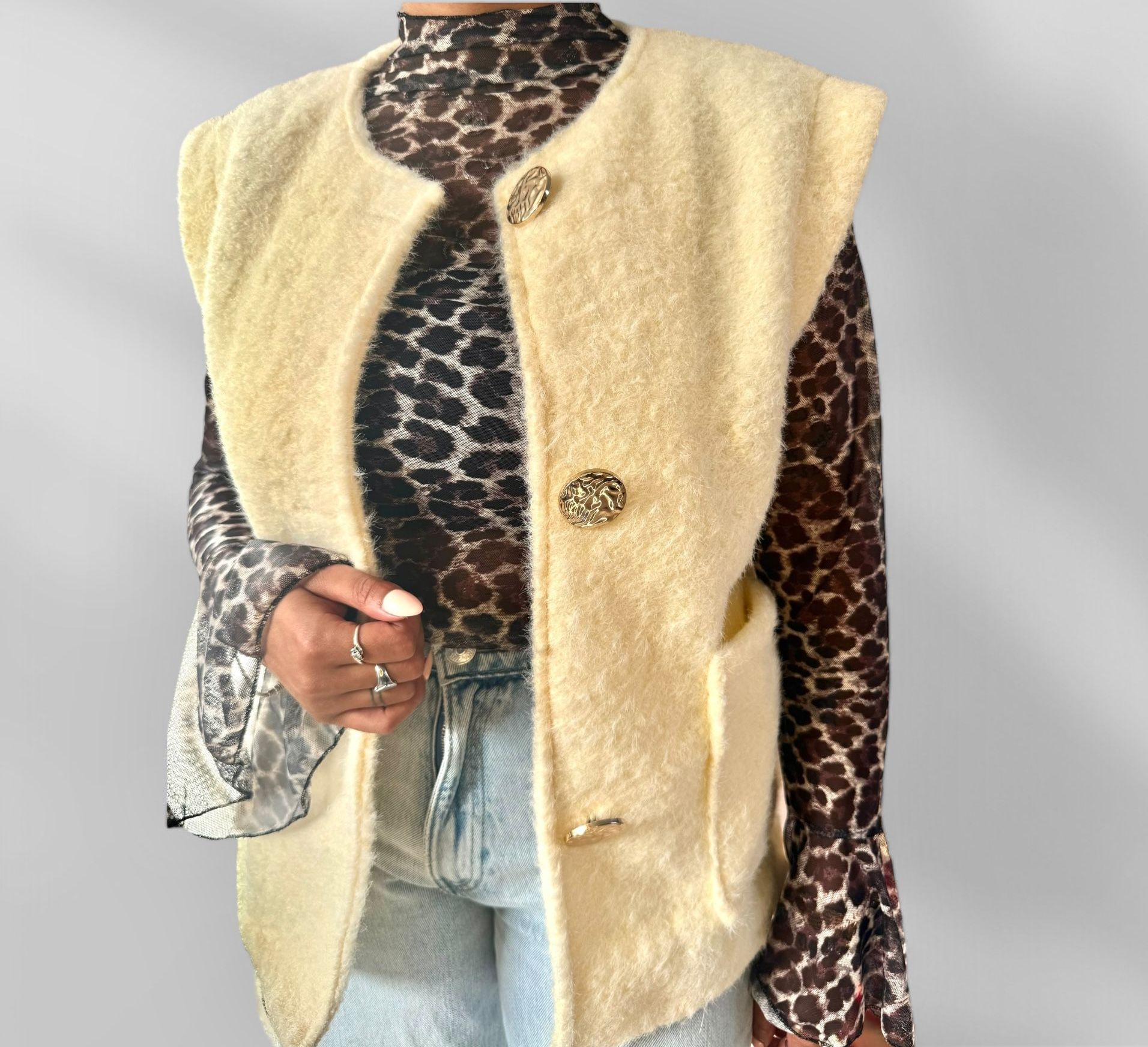 Gilet beige