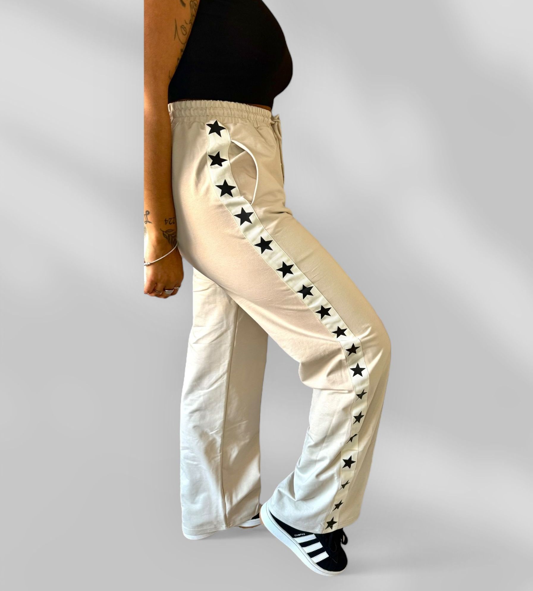 Straight leg ster beige