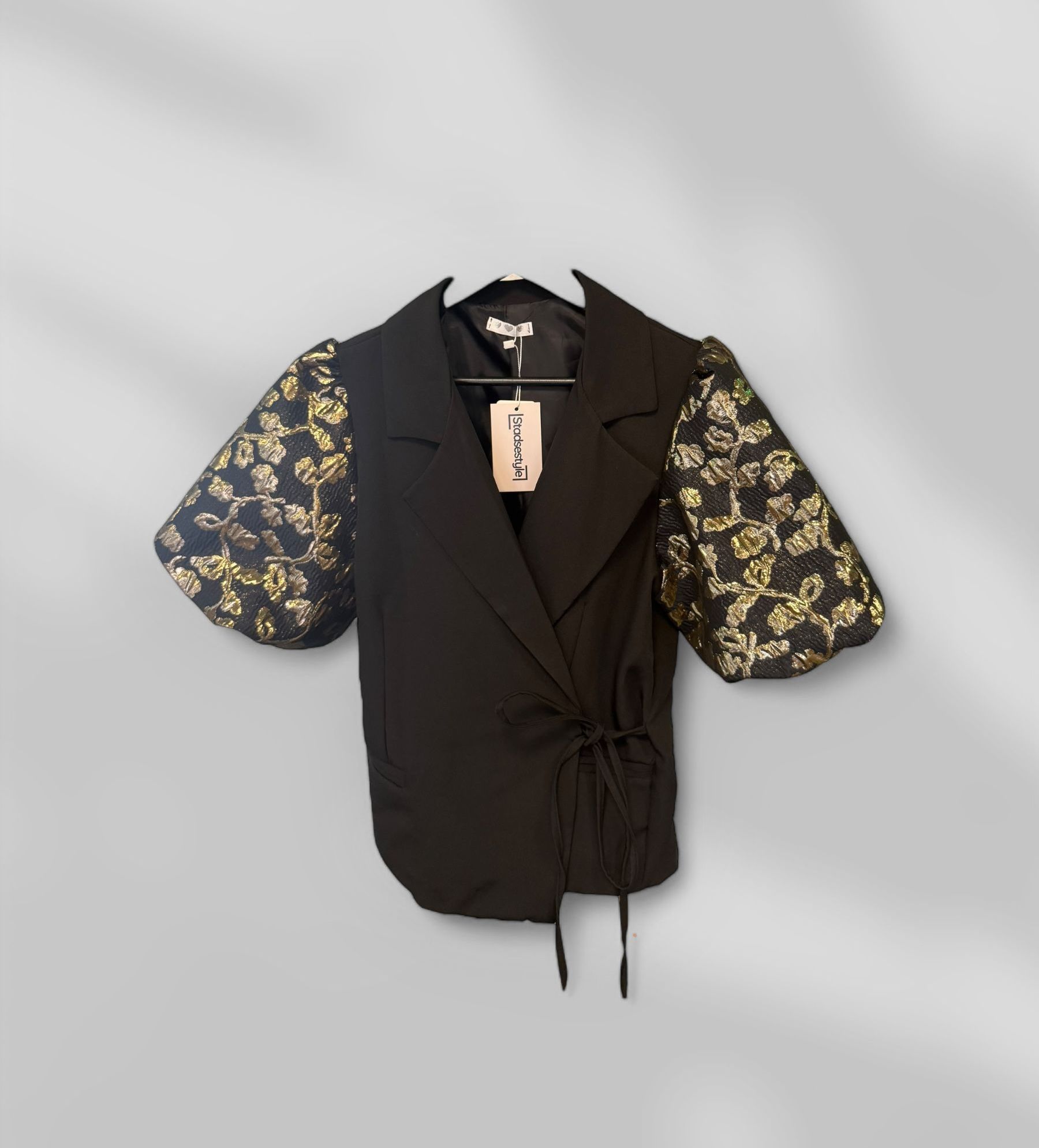 Pof blazer zwart/goud