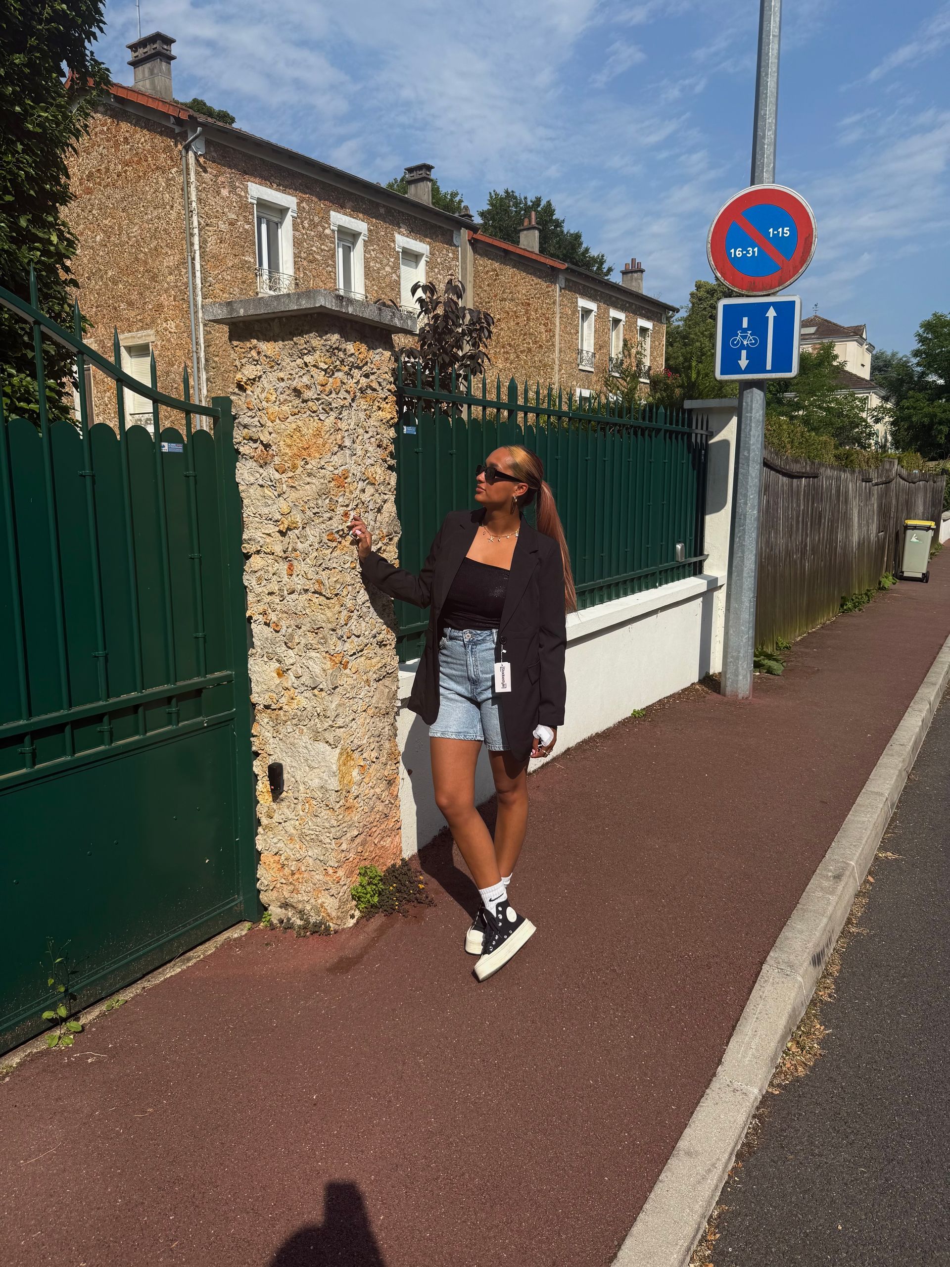 Oversized blazer Stadsestyle zwart