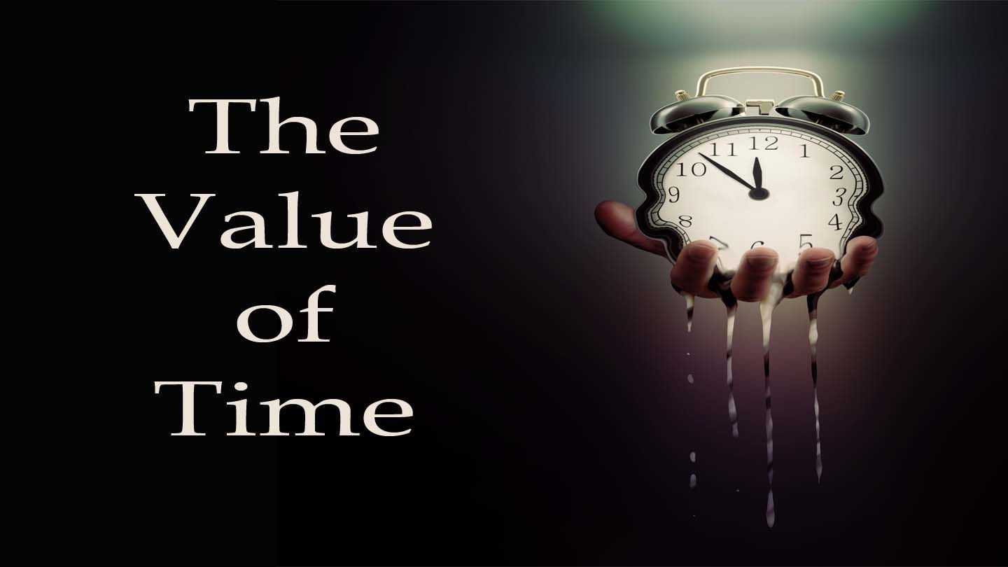 Melting clock held in a hand, dripping. 