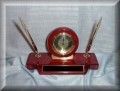 Desk Accessories Rosewood Clock & Pens — Richmond, VA — Bunkie Trinite Trophies Desk Accessories Rosewood Clock & Pens — Richmond, VA — Bunkie Trinite Trophies