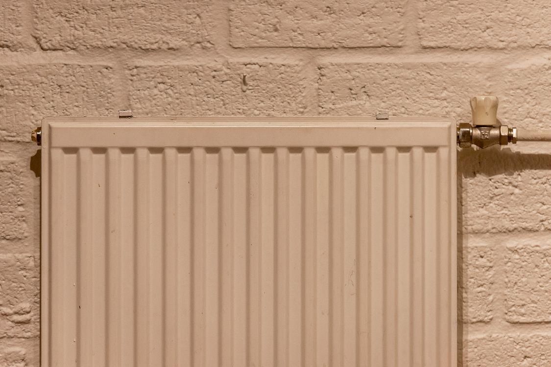 A heater on a wall
