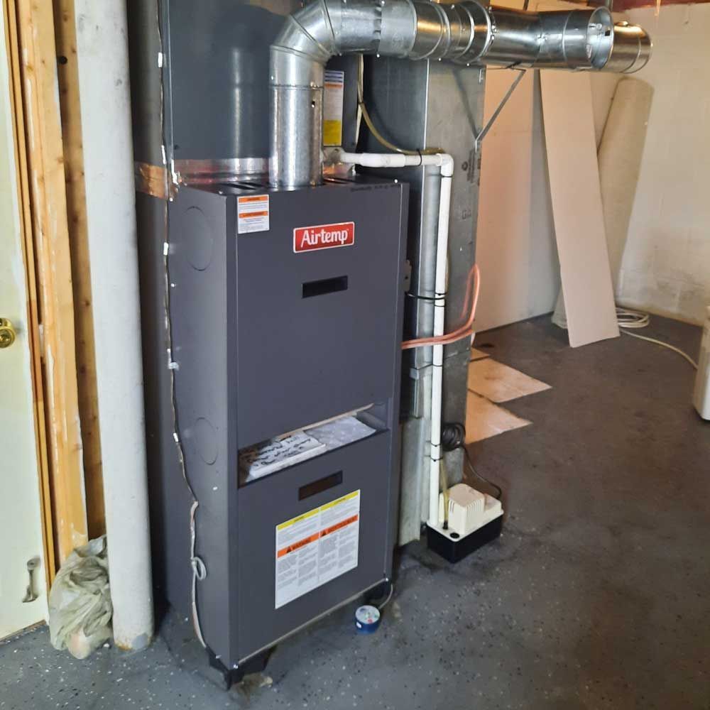 Installing a heating system in a house
