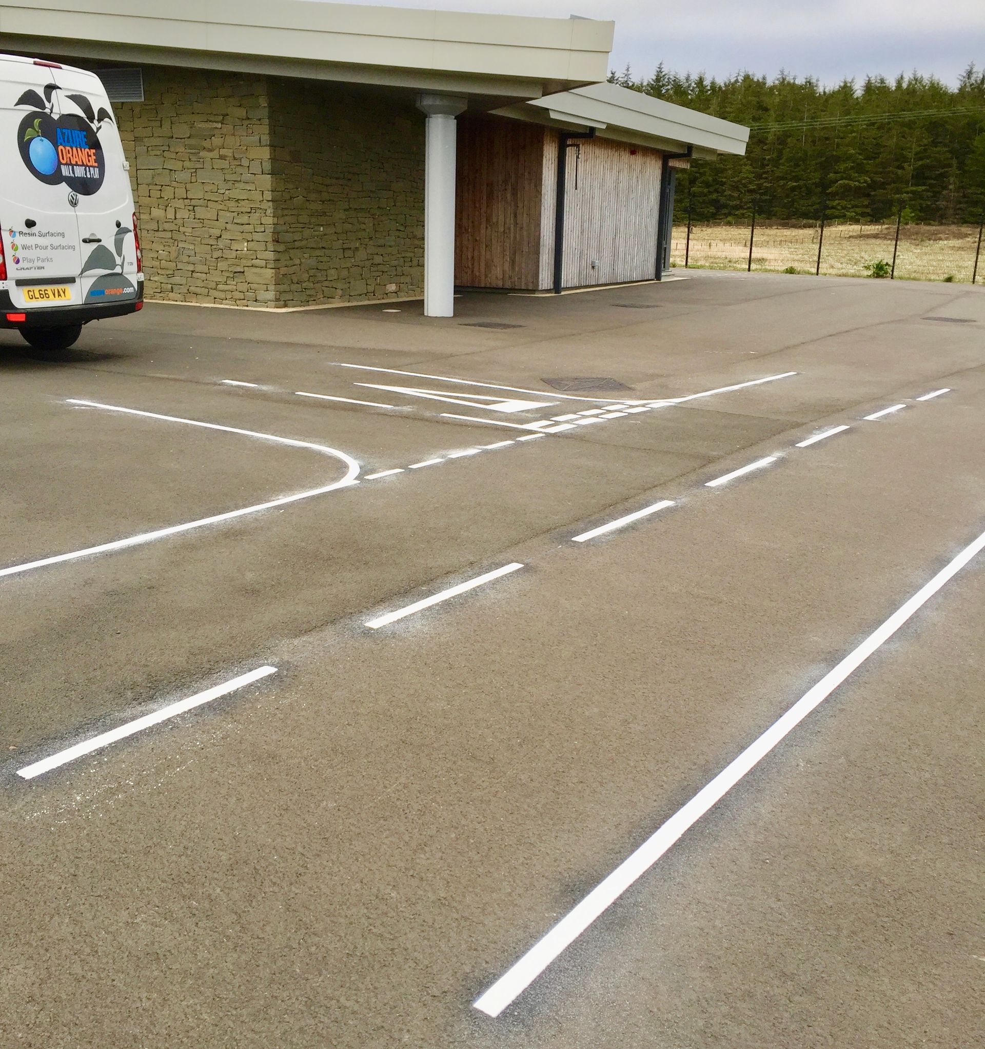 Playground marking cycle proficiency