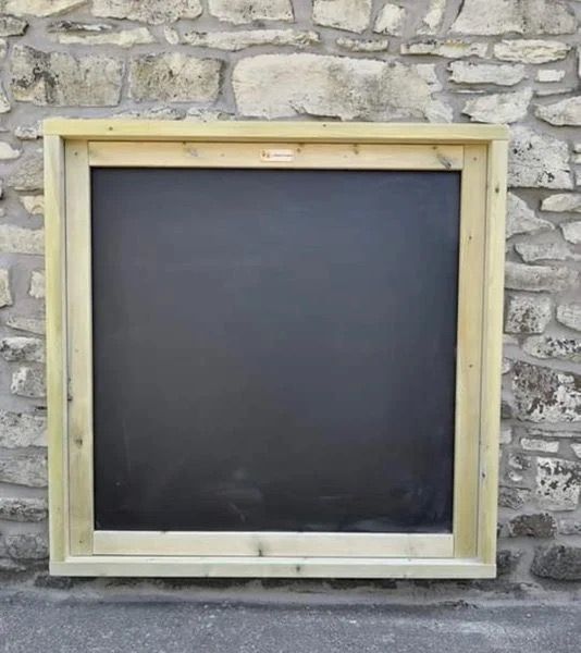 Large Square All Weather Framed Chalkboard