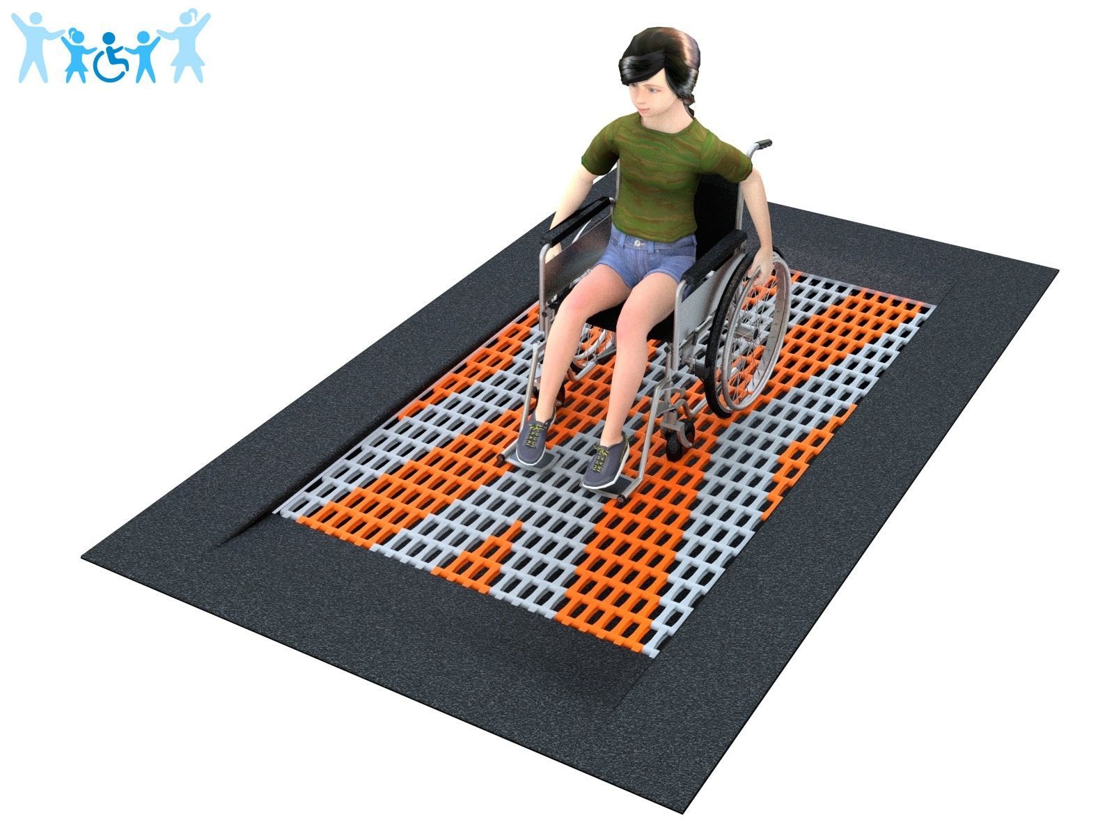 Trampoline wheelchair