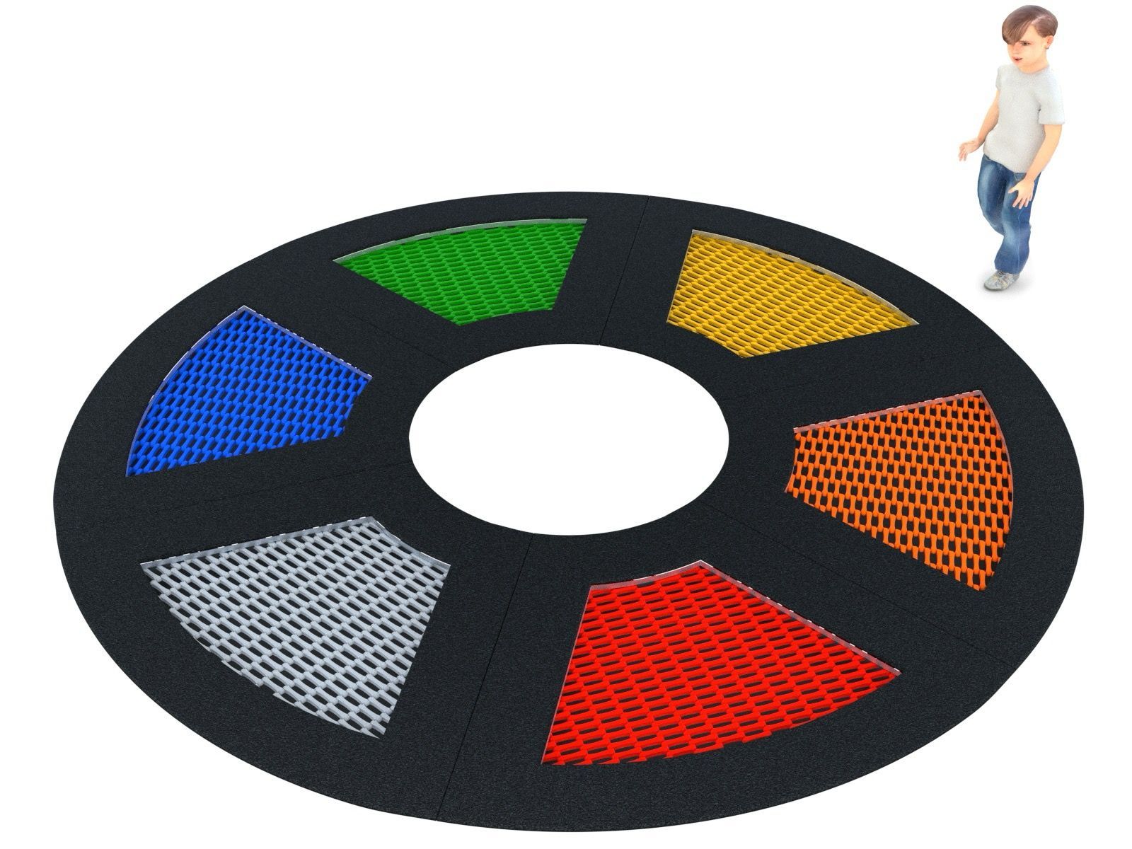 Trampoline 6 people round