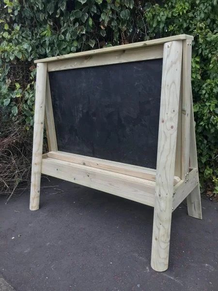Rustic Chalkboard Easel