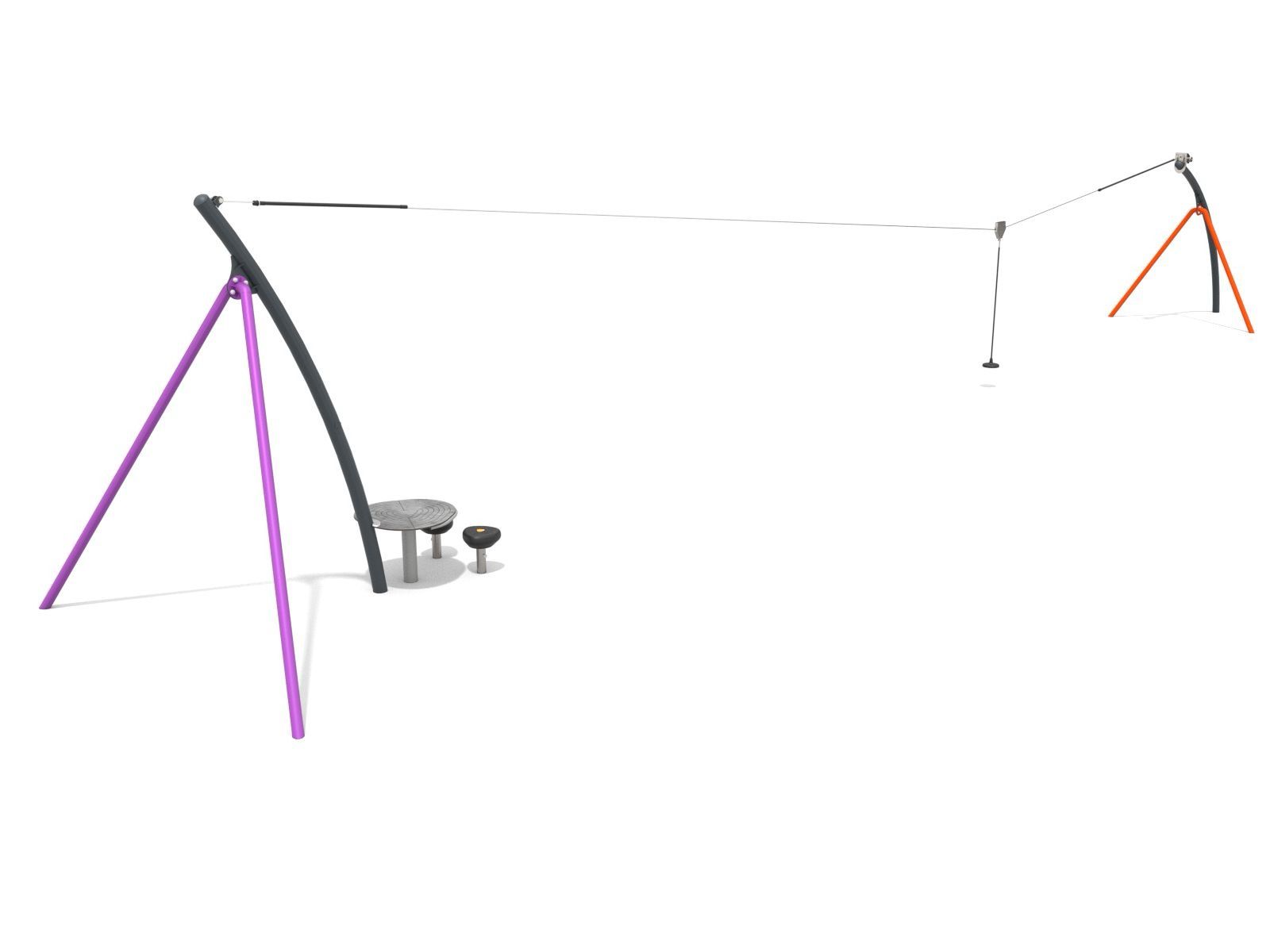 Zip line metal 