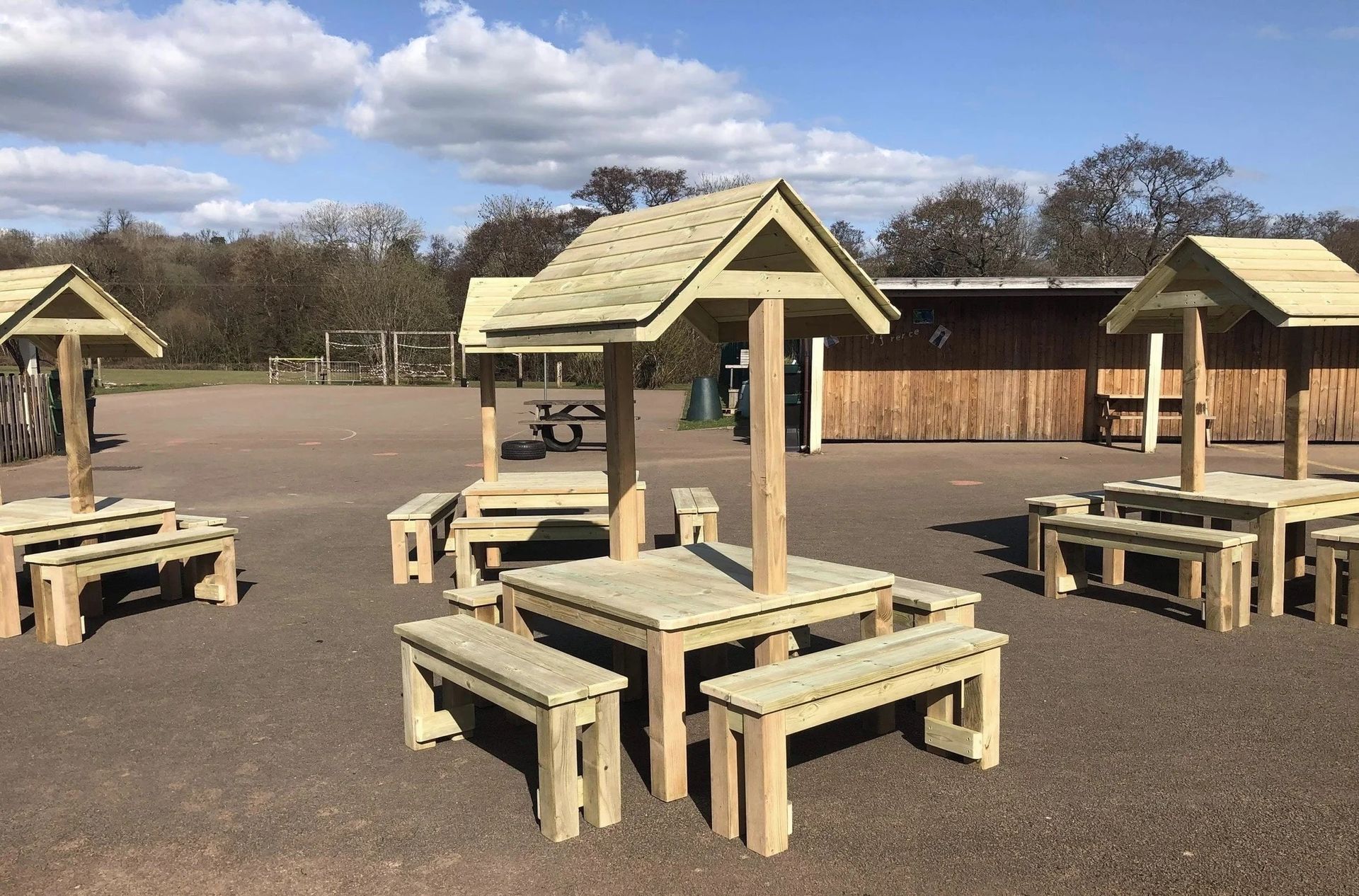 Table and Bench Set