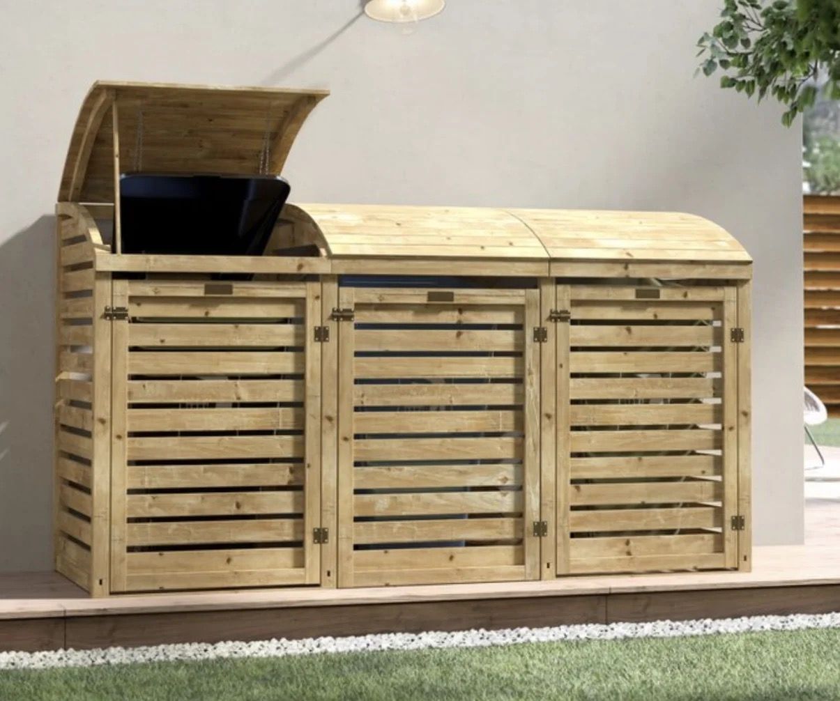 Attractive Triple Bin Storage