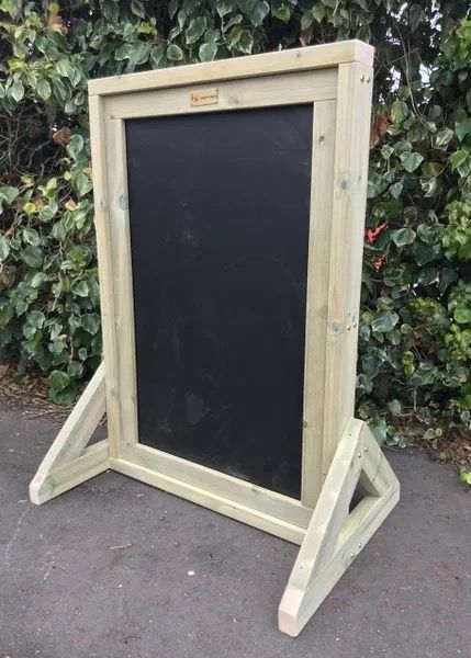1.2m Freestanding Portrait Chalkboard