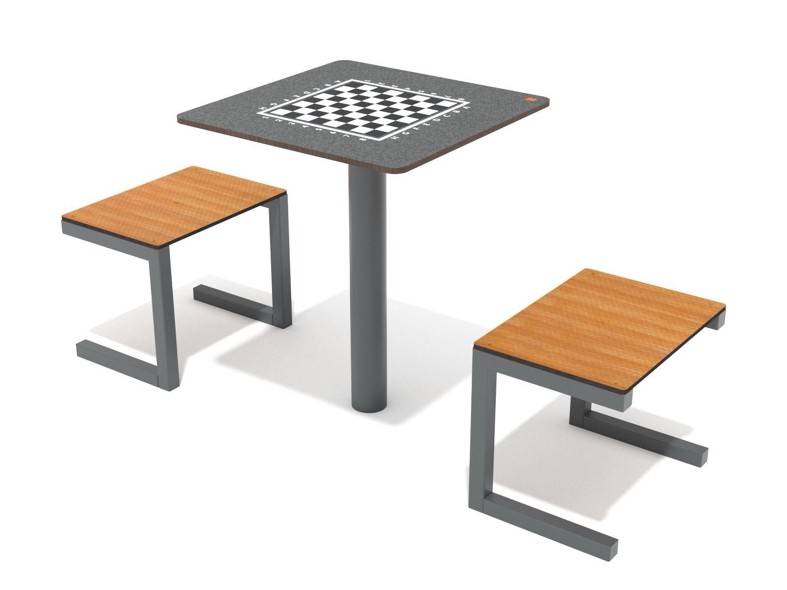 Games table and chairs without back 
