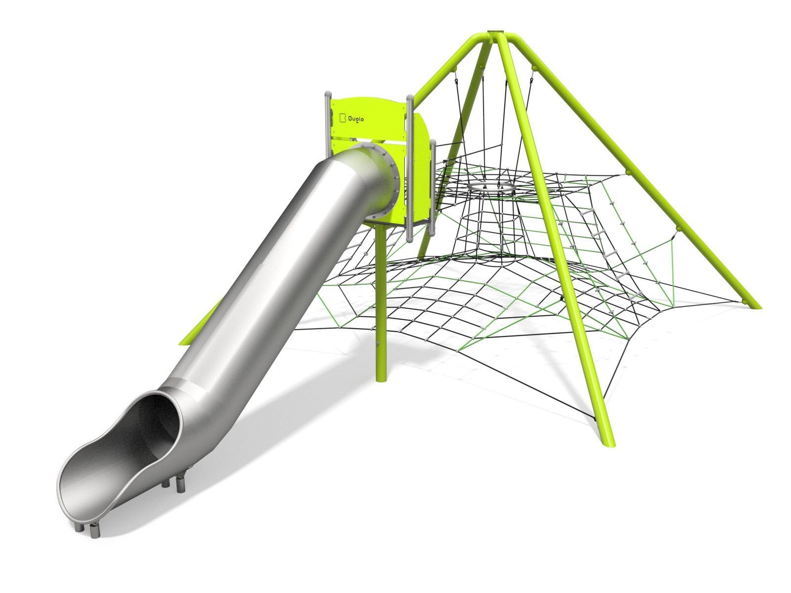 Play equipment in this series are characterised by light construction thanks to the use of various types of ropes and climbing elements.