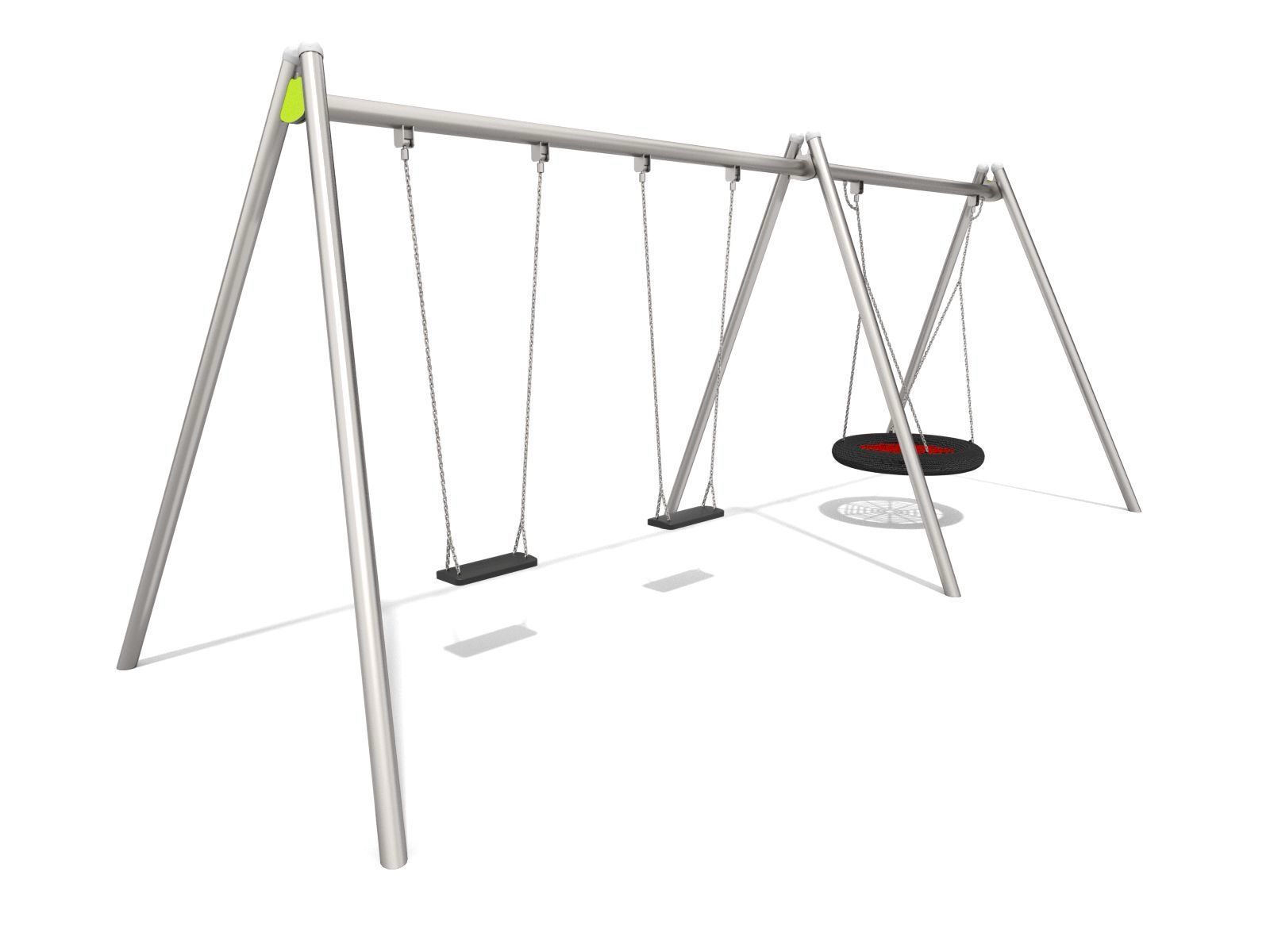 2 bay 2 flat seats and birds nest swing