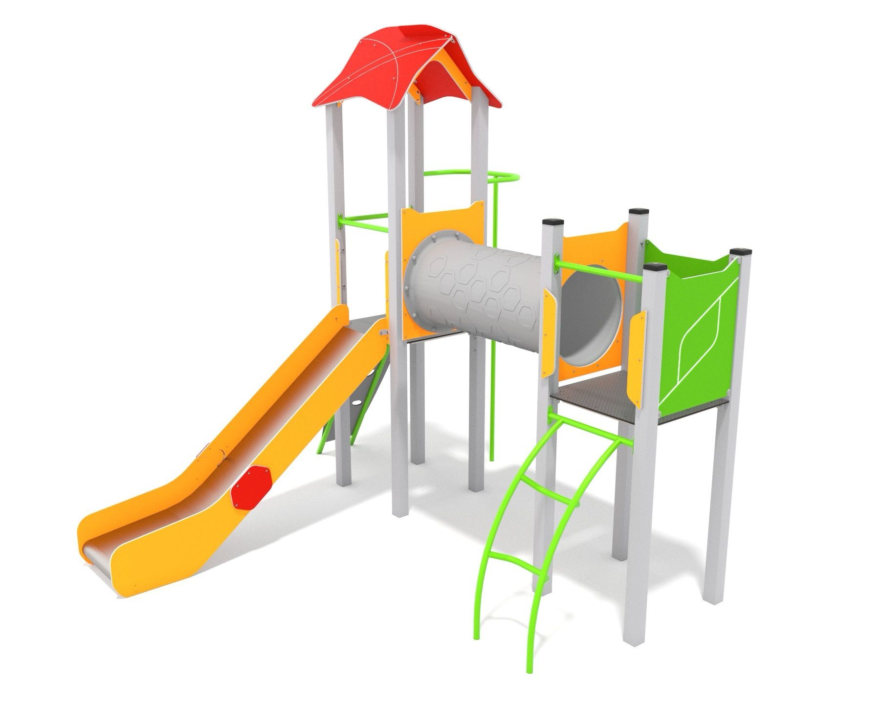 Play equipment, multi units, towers that's simple but equally durable construction and delicate details are characteristics of these products. The possibility of connecting modules according to your own needs and choosing between steel or wooden construction are strong advantages making these devices more popular.