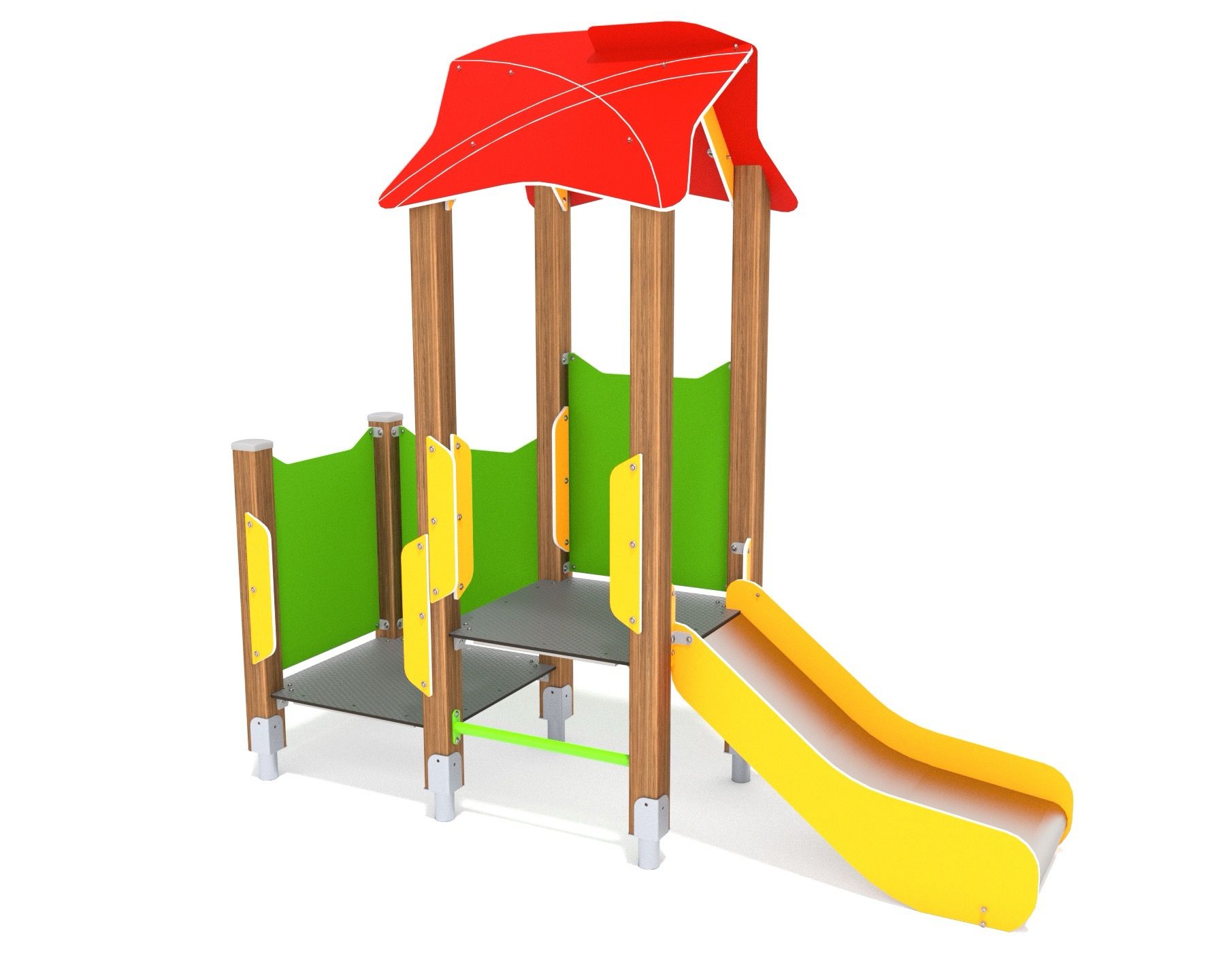 Play house with slide