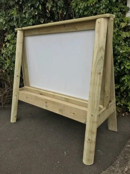 Rustic Whiteboard Easel