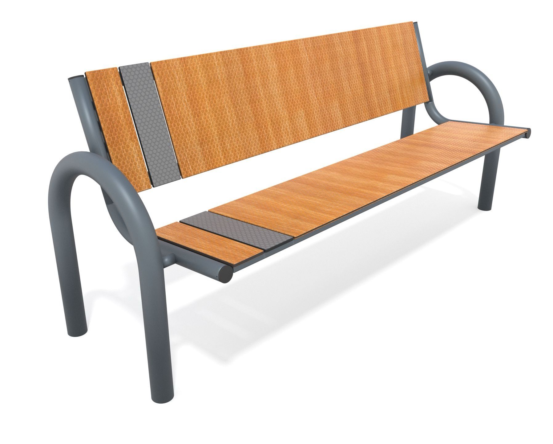 Bench with arm rests