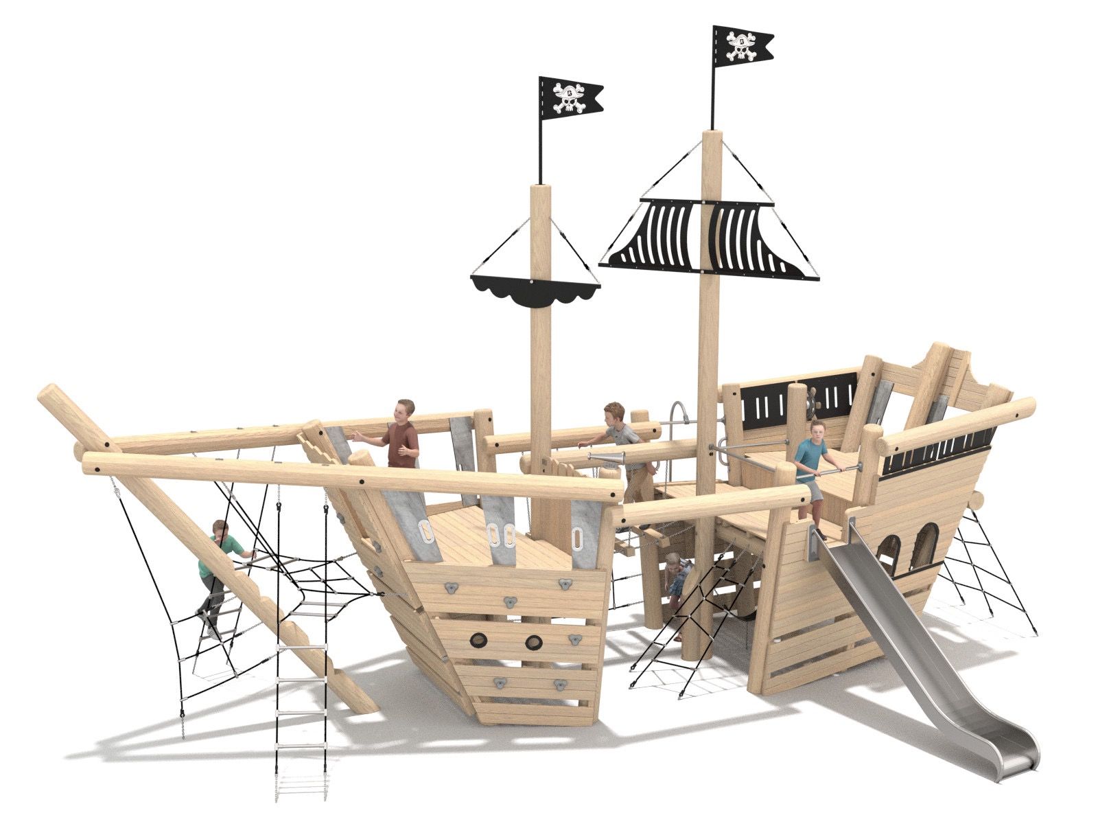 Robinia Play products are characterised with outstanding, eye-catching design, elegant and natural look. Devices are made of special kind of wood harvested from ecological sources and plantations prepared for this purpose. Wood is extremely durable and resistant to weather conditions.