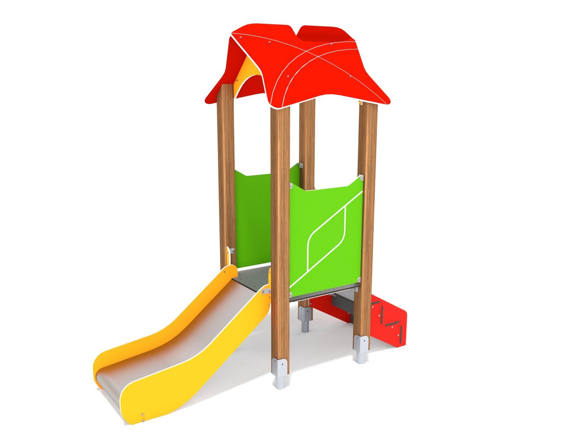 Play house with slide