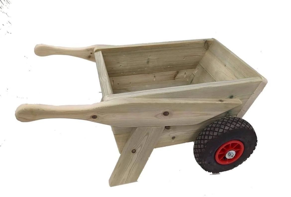 Working Child’s Wooden Wheelbarrow