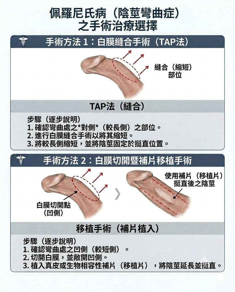 釜山西面 Urogyn 男科診所的陰莖彎曲矯正手術方式